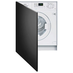 Smeg WMI147-2 Slimline Integrated Washing Machine, 7kg Load, A++ Energy Rating, 1400rpm Spin, White